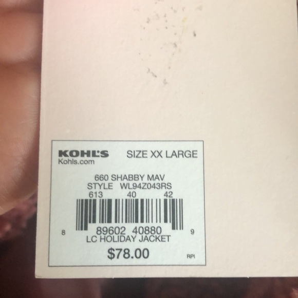 Lauren Conrad Shabby Teddy Coat Double Breasted Sz XXL Mauve Furry Cozy Fall NWT - Picture 7 of 7